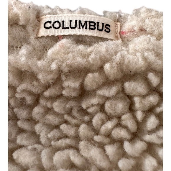 Vintage 70s Nelson Columbus Western Wear Vest Denim Sherpa Mens M Cowboy Ranch - Picture 3 of 5